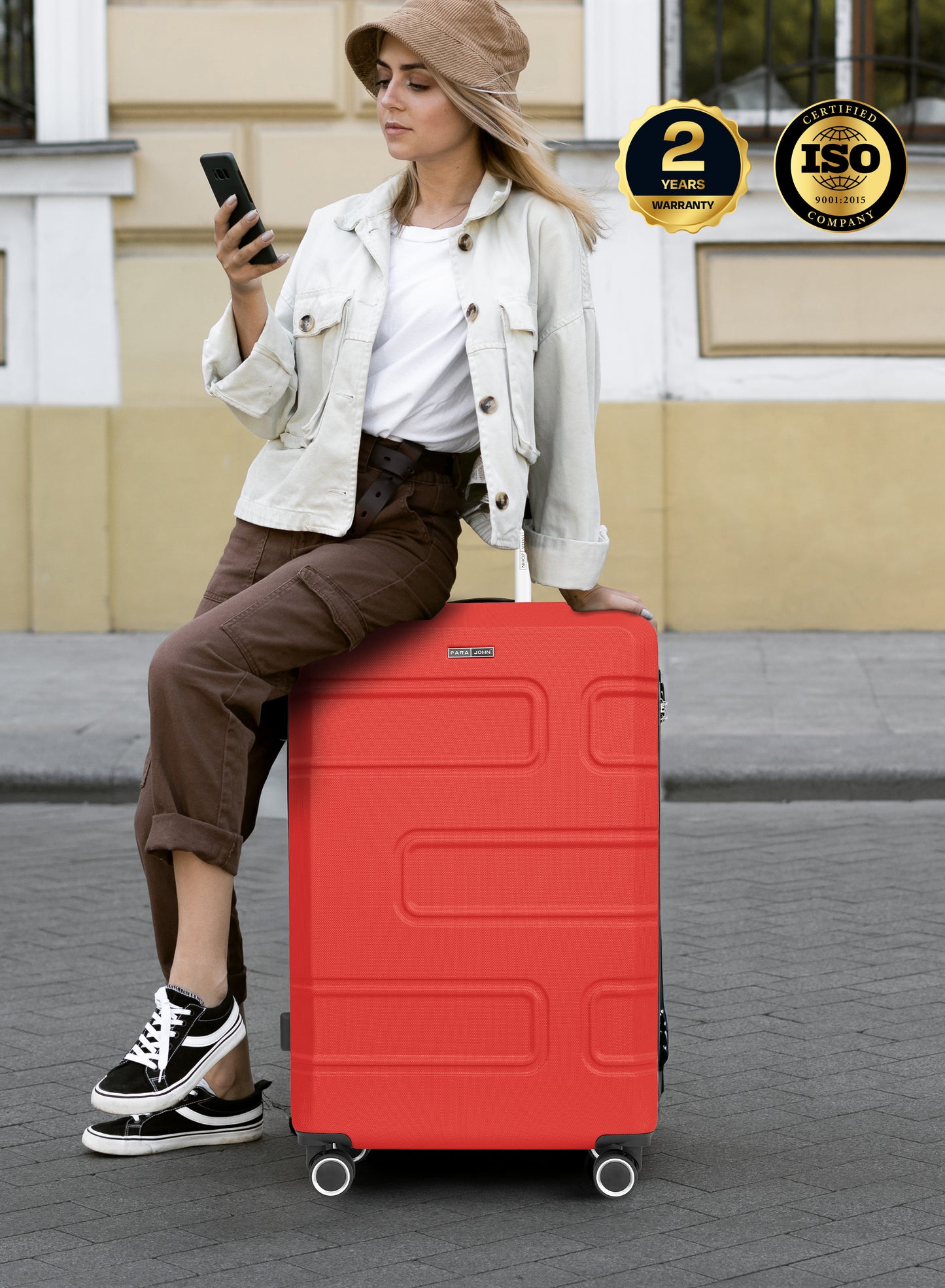 UrbanShield 28-Inch Check-in Luggage – Lightweight ABS Hard Shell Suitcase with 360° Spinner Wheels & TSA Lock PARAJOHN SAUDI ARABIA