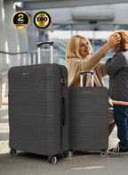 UrbanShield 2-Piece Luggage Set – Lightweight ABS Hard Shell Suitcase, 20” Carry-On & 28” Check-In Trolley Bag with 360° Spinner Wheels & TSA Lock PARAJOHN SAUDI ARABIA