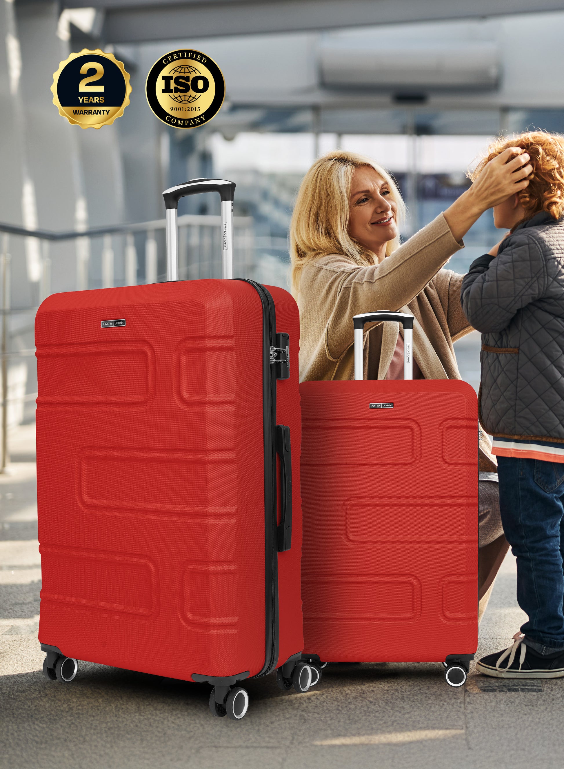 UrbanShield 2-Piece Luggage Set – Lightweight ABS Hard Shell Suitcase, 20” Carry-On & 28” Check-In Trolley Bag with 360° Spinner Wheels & TSA Lock PARAJOHN SAUDI ARABIA