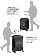 Sparkle 2-Piece Luggage Set – Lightweight ABS Hard Shell Suitcase, 20” Carry-On & 28” Check-In Trolley Bag with 360° Spinner Wheels & TSA Lock PARAJOHN SAUDI ARABIA