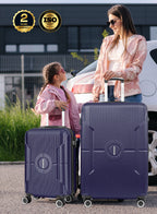Sparkle 2-Piece Luggage Set – Lightweight ABS Hard Shell Suitcase, 20” Carry-On & 28” Check-In Trolley Bag with 360° Spinner Wheels & TSA Lock PARAJOHN SAUDI ARABIA