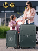 Sparkle 2-Piece Luggage Set – Lightweight ABS Hard Shell Suitcase, 20” Carry-On & 28” Check-In Trolley Bag with 360° Spinner Wheels & TSA Lock PARAJOHN SAUDI ARABIA