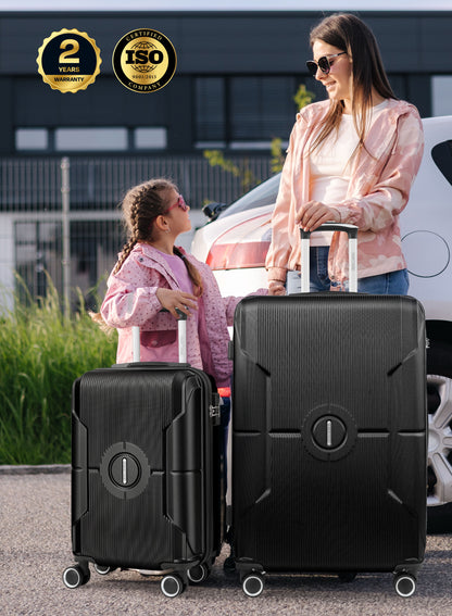 حقيبة سفر Sparkle مقاس 28 بوصة - حقيبة سفر خفيفة الوزن مصنوعة من مادة ABS الصلبة مع عجلات دوارة 360 درجة وقفل TSA