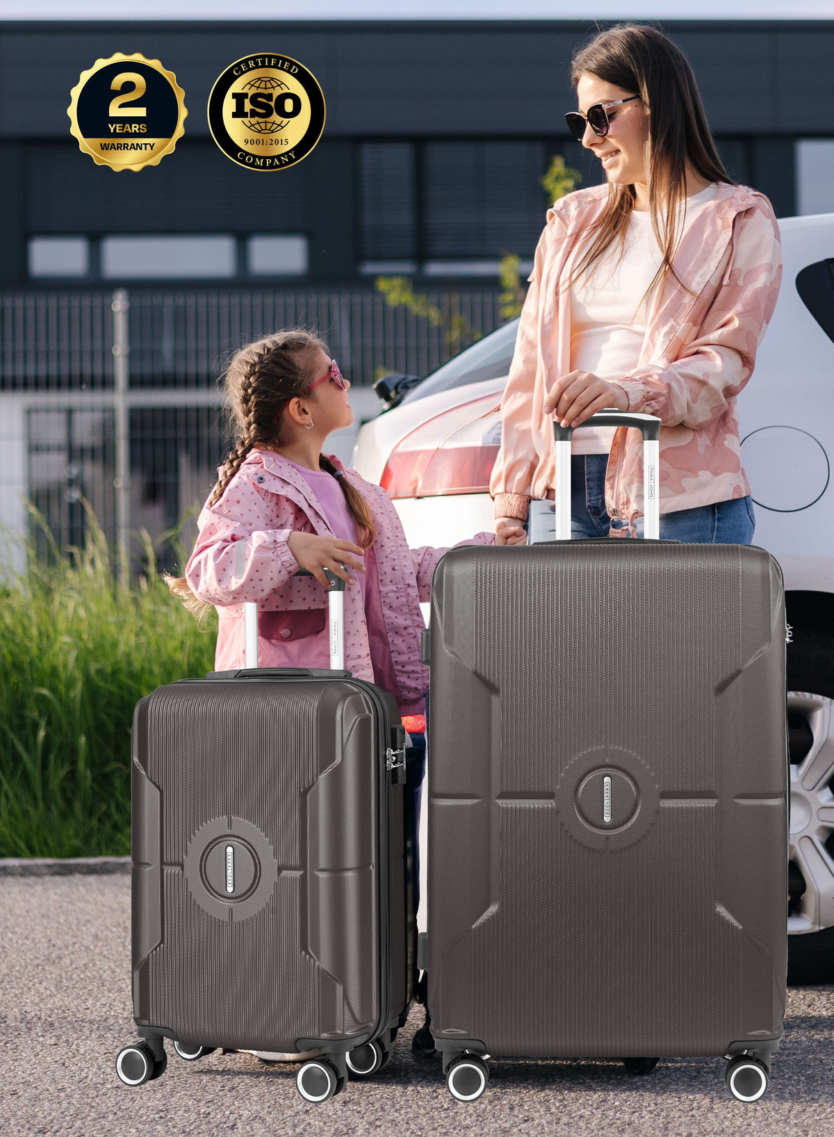 Sparkle 20-Inch Hard Shell Carry-On Luggage Trolley Bag, Lightweight with 360° Spinner Wheels, Durable Travel Suitcase for Cabin and Hand Luggage PARAJOHN SAUDI ARABIA