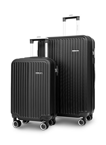Para John 2-Pieces ABS HardsideTravel Trolley Luggage Set Black PARAJOHN UAE