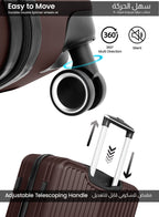 Nova 20-Inch Hard Shell Carry-On Luggage Trolley Bag, Lightweight with 360° Spinner Wheels, Durable Travel Suitcase for Cabin and Hand Luggage PARAJOHN UAE