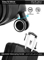 Ridge 28-Inch Large ABS Hard Case Checked-In Luggage Trolley Bag – 30kg Capacity, 8 Spinner Wheels & Lock PARAJOHN SAUDI ARABIA