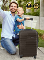 Parajohn 20-Inch Hard Shell Carry-On Luggage Trolley Bag, Lightweight with 360° Spinner Wheels, Durable Travel Suitcase for Cabin and Hand Luggage PARA JOHN