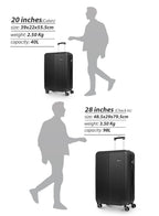 Ridge 28-Inch Large ABS Hard Case Checked-In Luggage Trolley Bag – 30kg Capacity, 8 Spinner Wheels & Lock PARAJOHN SAUDI ARABIA