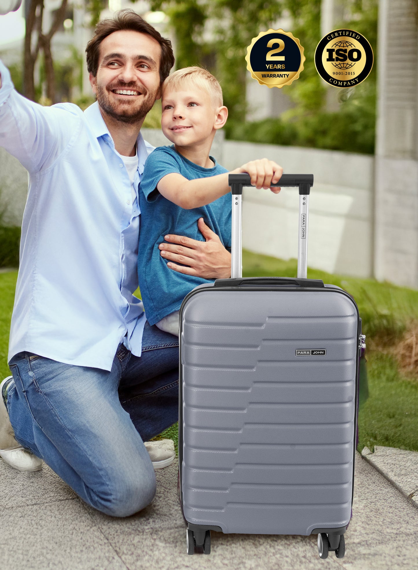 Parajohn 20-Inch Hard Shell Carry-On Luggage Trolley Bag, Lightweight with 360° Spinner Wheels, Durable Travel Suitcase for Cabin and Hand Luggage PARA JOHN