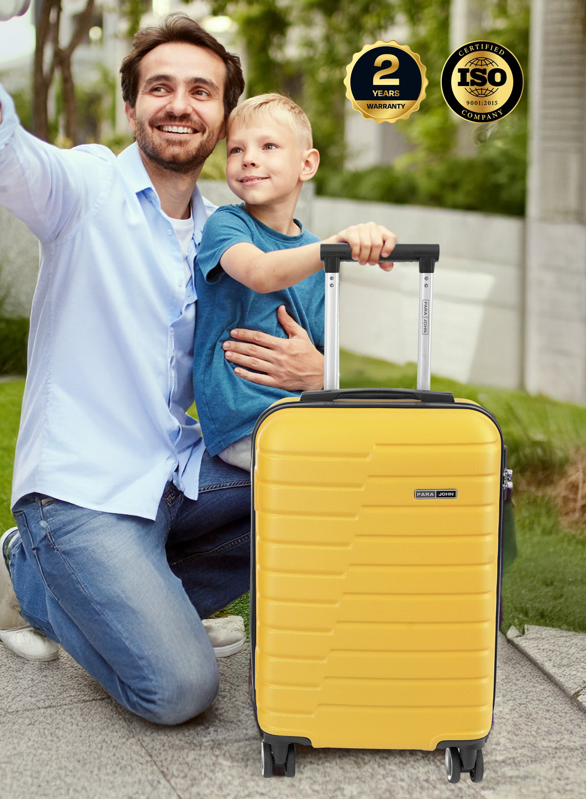 Parajohn 20-Inch Hard Shell Carry-On Luggage Trolley Bag, Lightweight with 360° Spinner Wheels, Durable Travel Suitcase for Cabin and Hand Luggage PARA JOHN