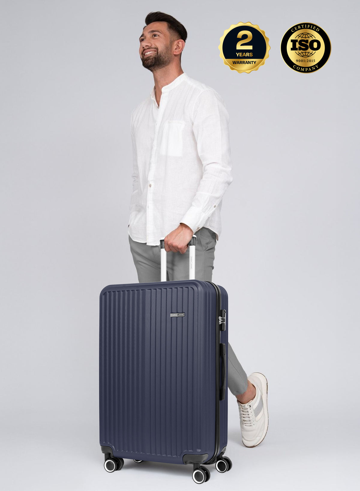 Nova 20-Inch Hard Shell Carry-On Luggage Trolley Bag, Lightweight with 360° Spinner Wheels, Durable Travel Suitcase for Cabin and Hand Luggage PARAJOHN UAE