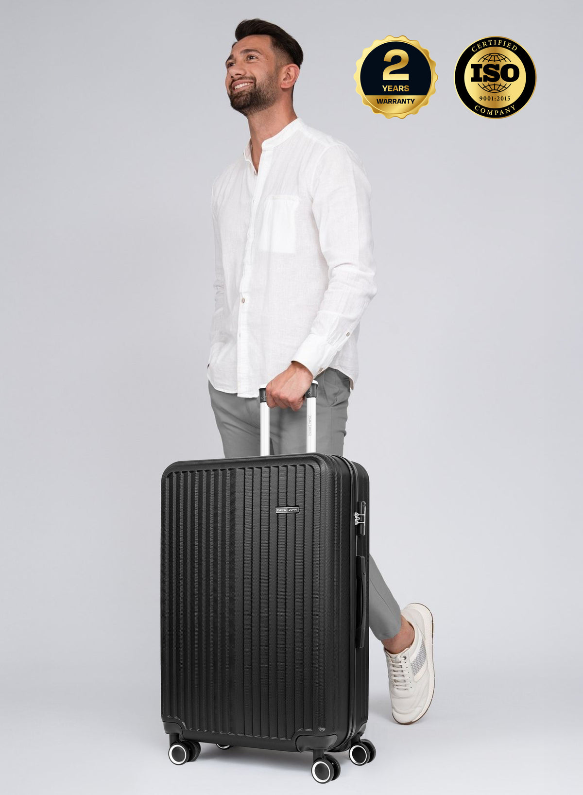 Nova 20-Inch Hard Shell Carry-On Luggage Trolley Bag, Lightweight with 360° Spinner Wheels, Durable Travel Suitcase for Cabin and Hand Luggage PARAJOHN UAE