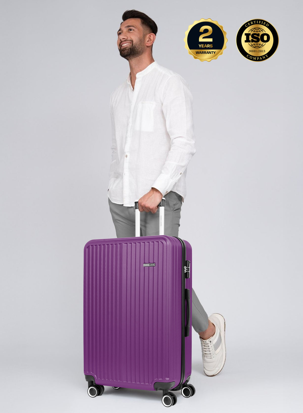 Ridge 28-Inch Large ABS Hard Case Checked-In Luggage Trolley Bag – 30kg Capacity, 8 Spinner Wheels & Lock PARAJOHN SAUDI ARABIA