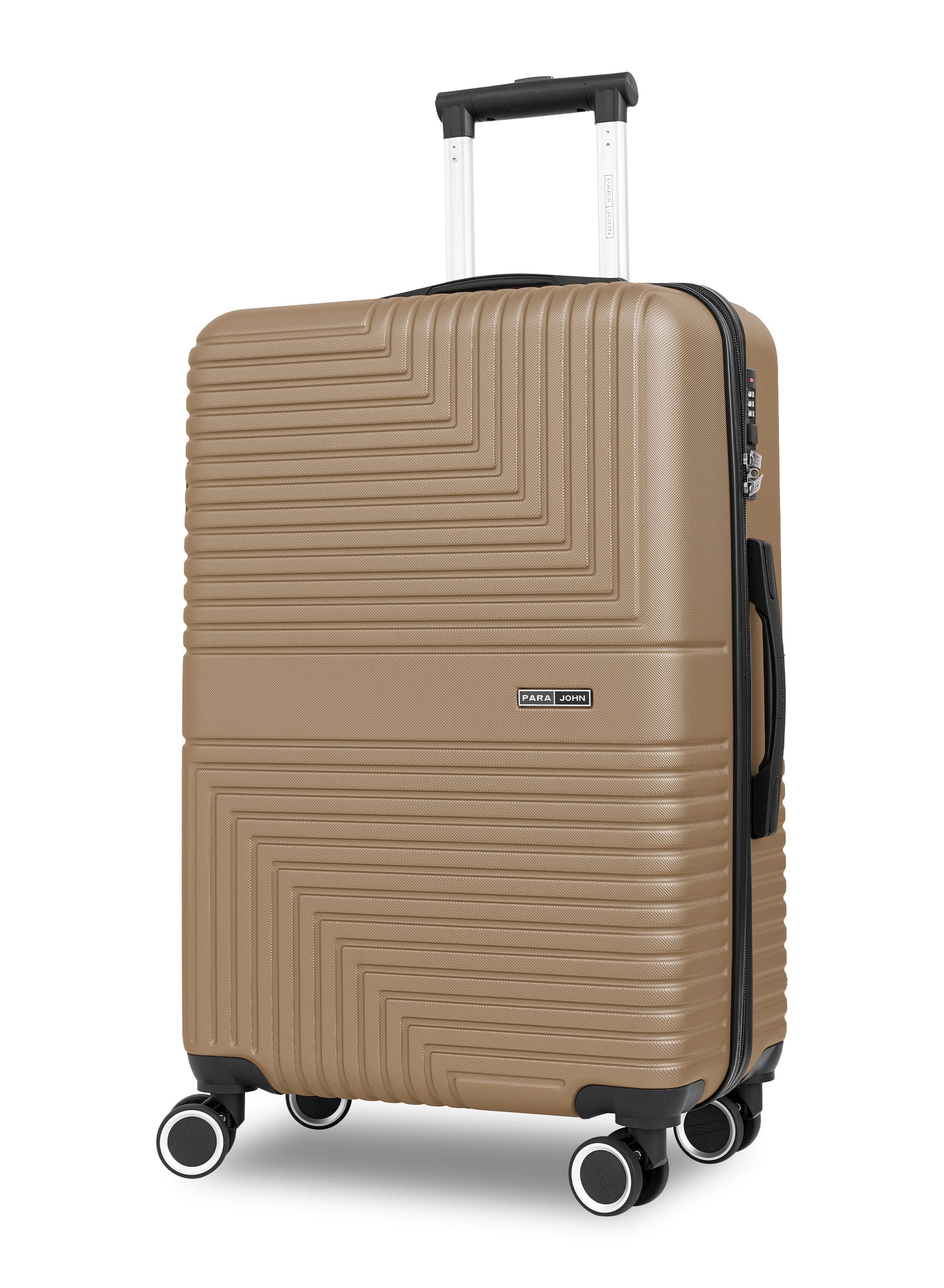 Strato Lightweight ABS Hard Side 8 Spinner Wheels Luggage checked-in Trolley Bag with Lock 24 inch PARAJOHN SAUDI ARABIA