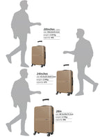 Strato Lightweight ABS Hard Side 8 Spinner Wheels Luggage checked-in Trolley Bag with Lock 28 inch PARAJOHN SAUDI ARABIA