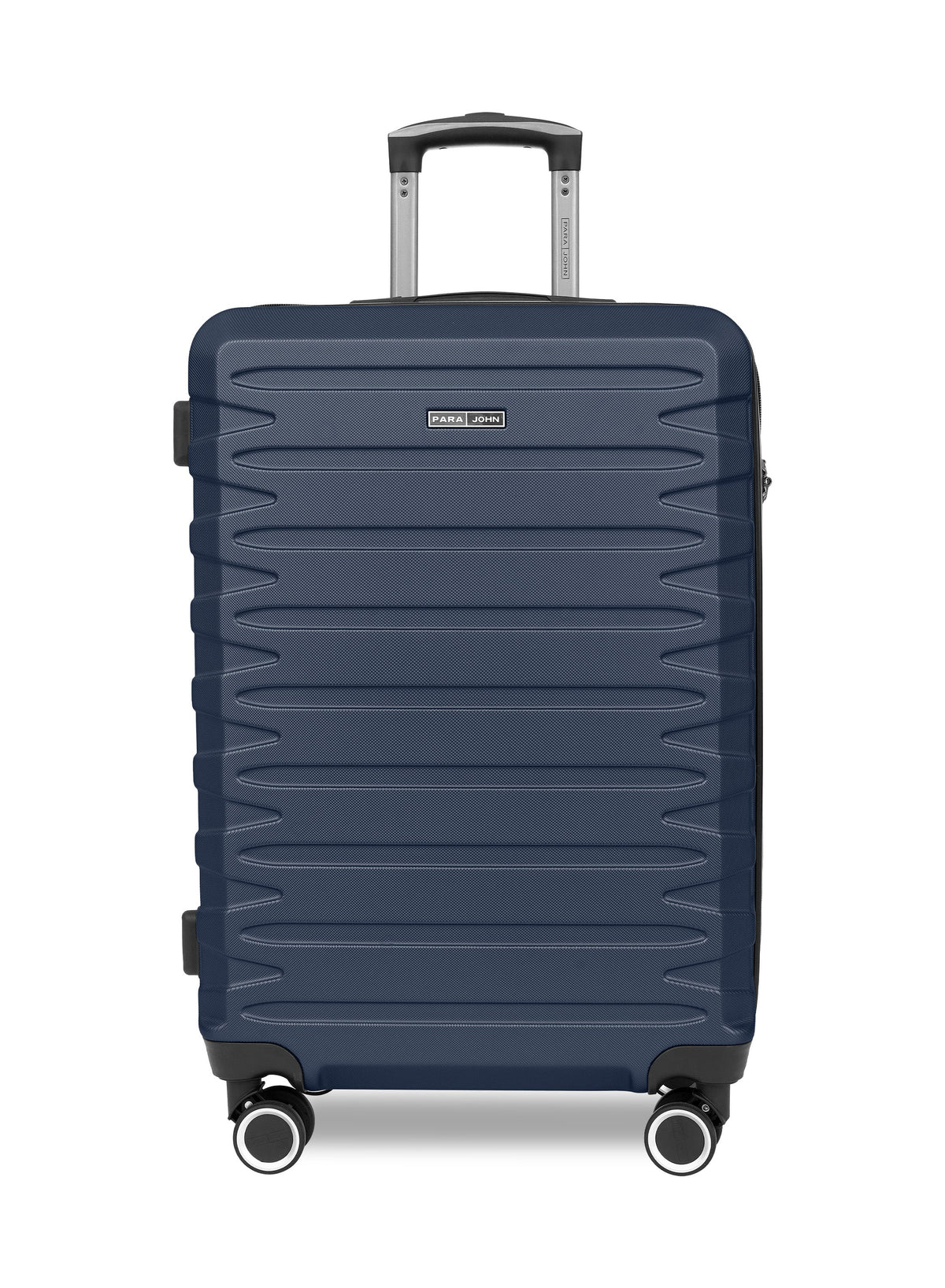 AeroShield Lightweight ABS Hard Side 8 Wheels Spinner Luggage checked in Trolley Bag with Lock 24 Inch PARA JOHN