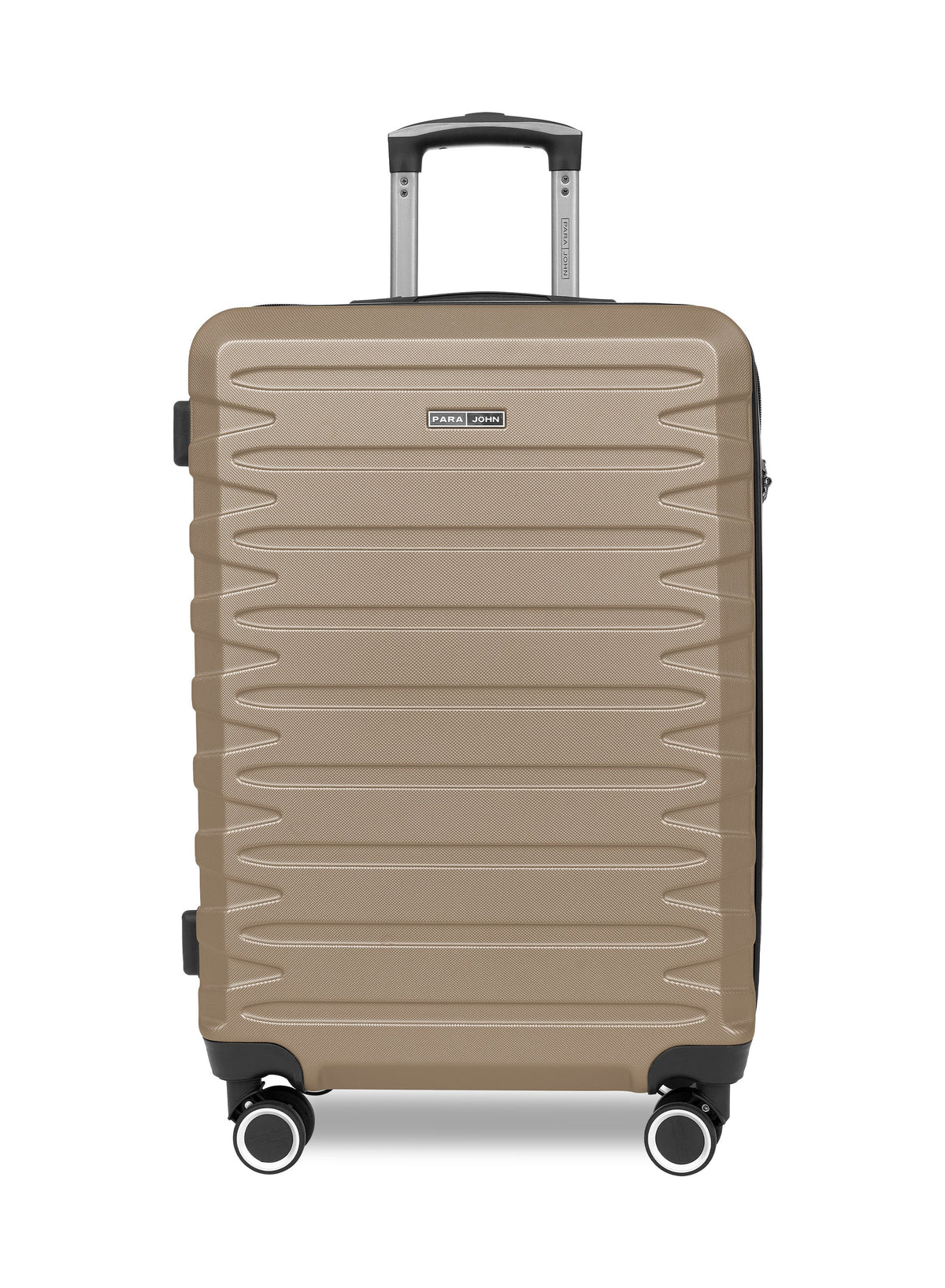 AeroShield Lightweight ABS Hard Side 8 Wheels Spinner Luggage checked in Trolley Bag with Lock 24 Inch PARA JOHN
