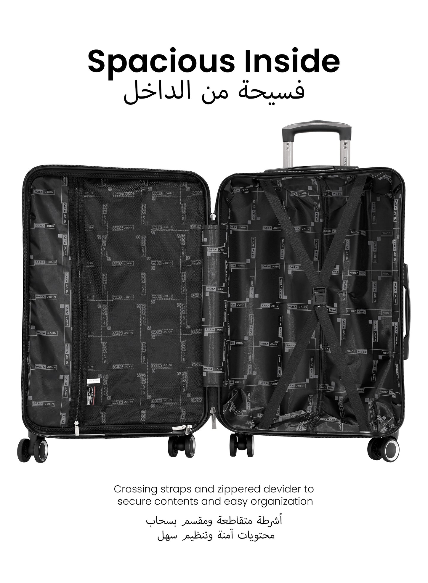 AeroShield Lightweight 3-Piece ABS Hard-Side Spinner Luggage