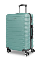 AeroShield Lightweight ABS Hard Side 8 Wheels Spinner Luggage checked in Trolley Bag with Lock 24 Inch PARA JOHN