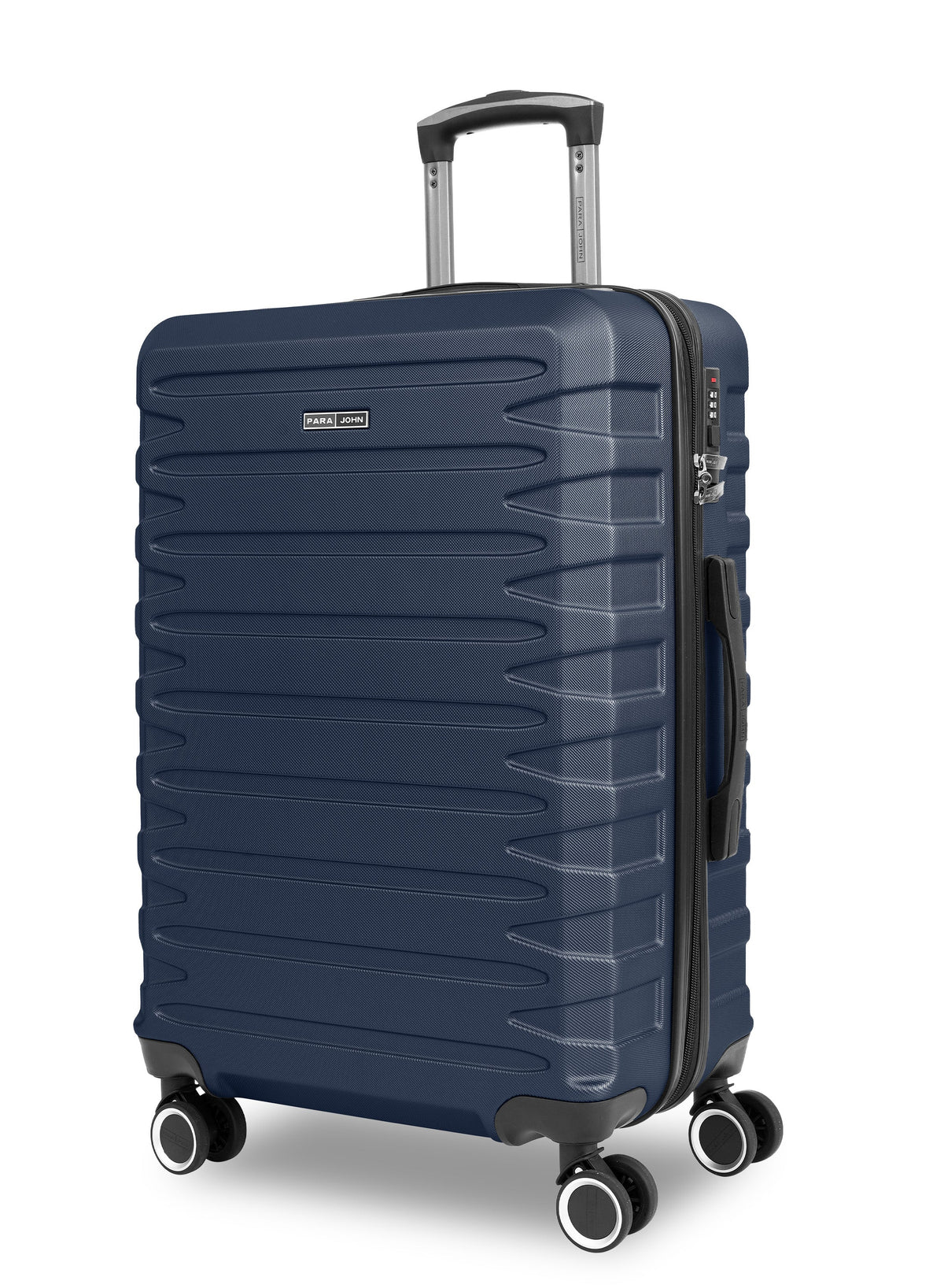AeroShield Lightweight ABS Hard Side 8 Wheels Spinner Luggage Cabin Trolley Bag with Lock 20 Inch PARA JOHN