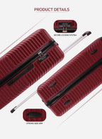 Aurora Cabin-Size Small (20-Inch) ABS Hard Case Luggage Trolley Bag with 4 Spinner Wheels and Lock PARAJOHN SAUDI ARABIA