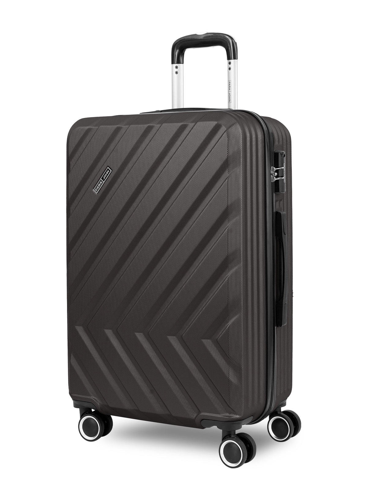 Chevron 20-Inch Cabin-Size (Small) ABS Hard Case Luggage Trolley Bag with 4 Spinner Wheels and Lock PARA JOHN