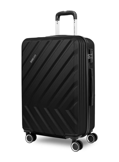 Chevron 28-Inch (Large) ABS Hard Case Checked-In Luggage Trolley Bag with 4 Spinner Wheels and Lock PARA JOHN