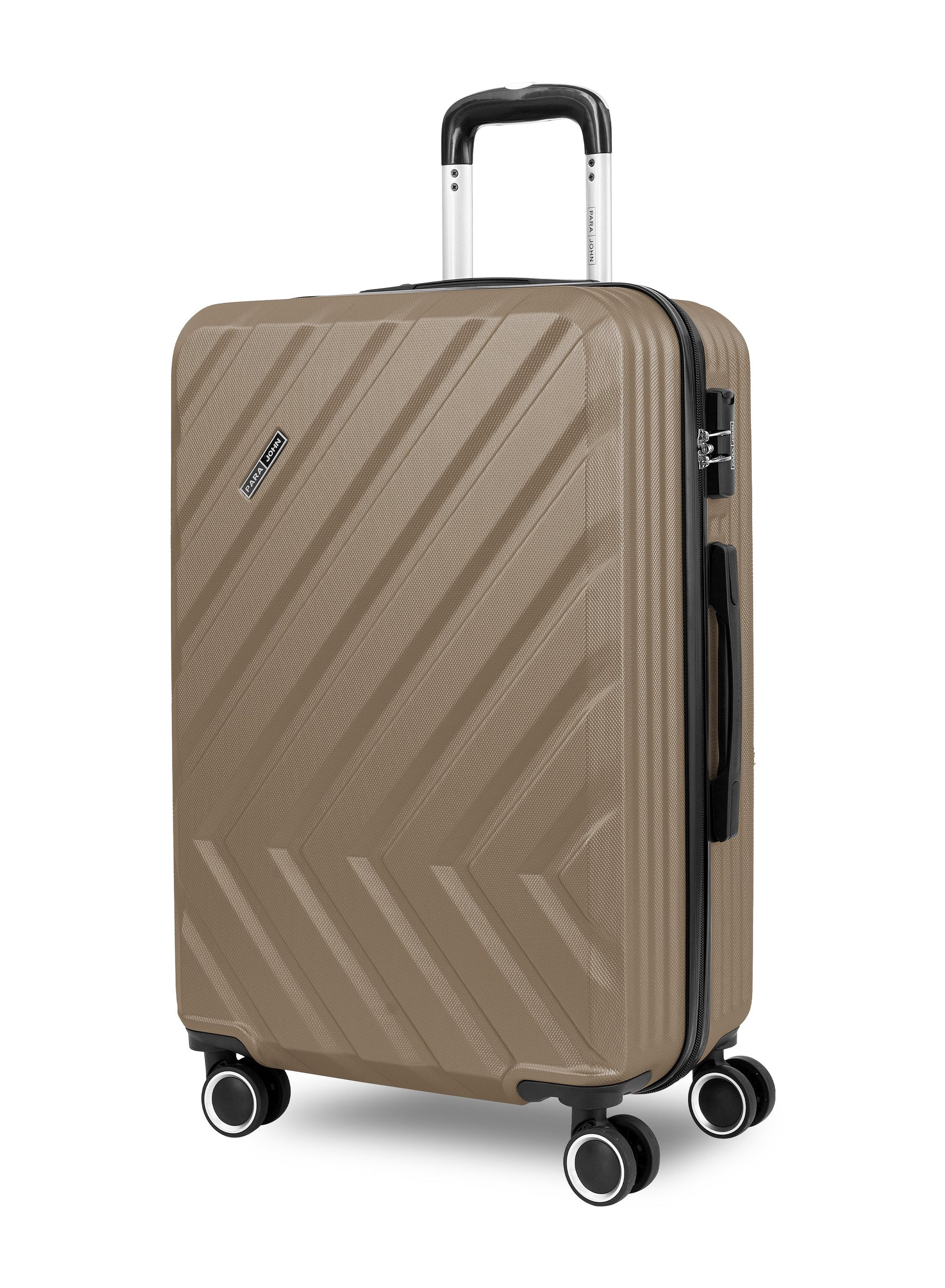 Chevron 28-Inch (Large) ABS Hard Case Checked-In Luggage Trolley Bag with 4 Spinner Wheels and Lock PARA JOHN