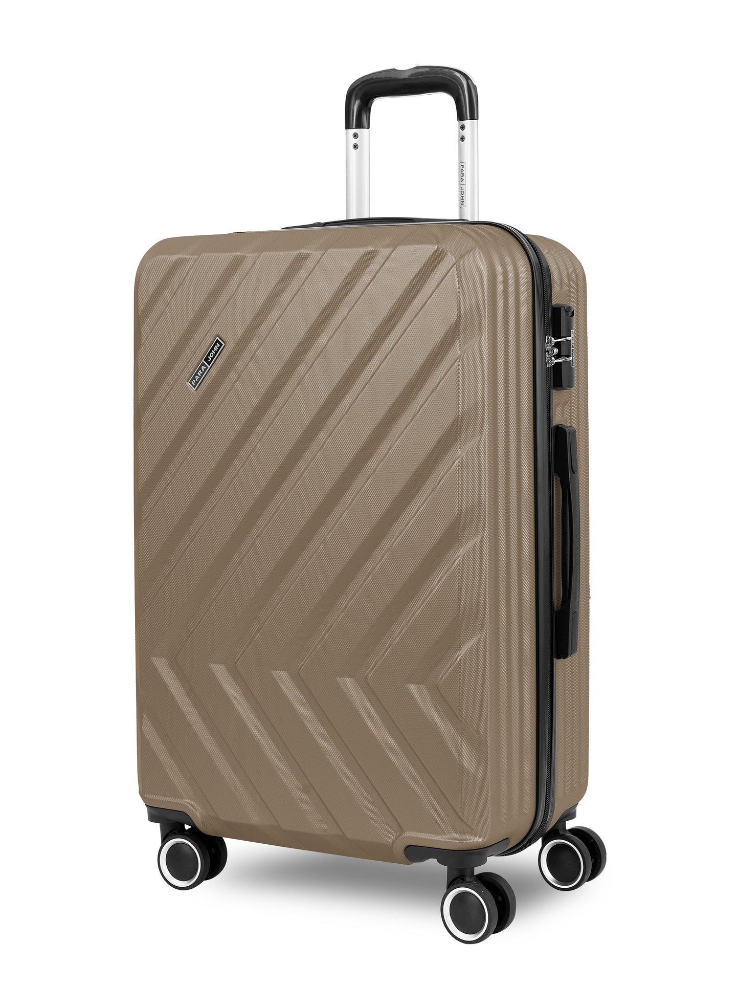 Chevron 20-Inch Cabin-Size (Small) ABS Hard Case Luggage Trolley Bag with 4 Spinner Wheels and Lock PARA JOHN