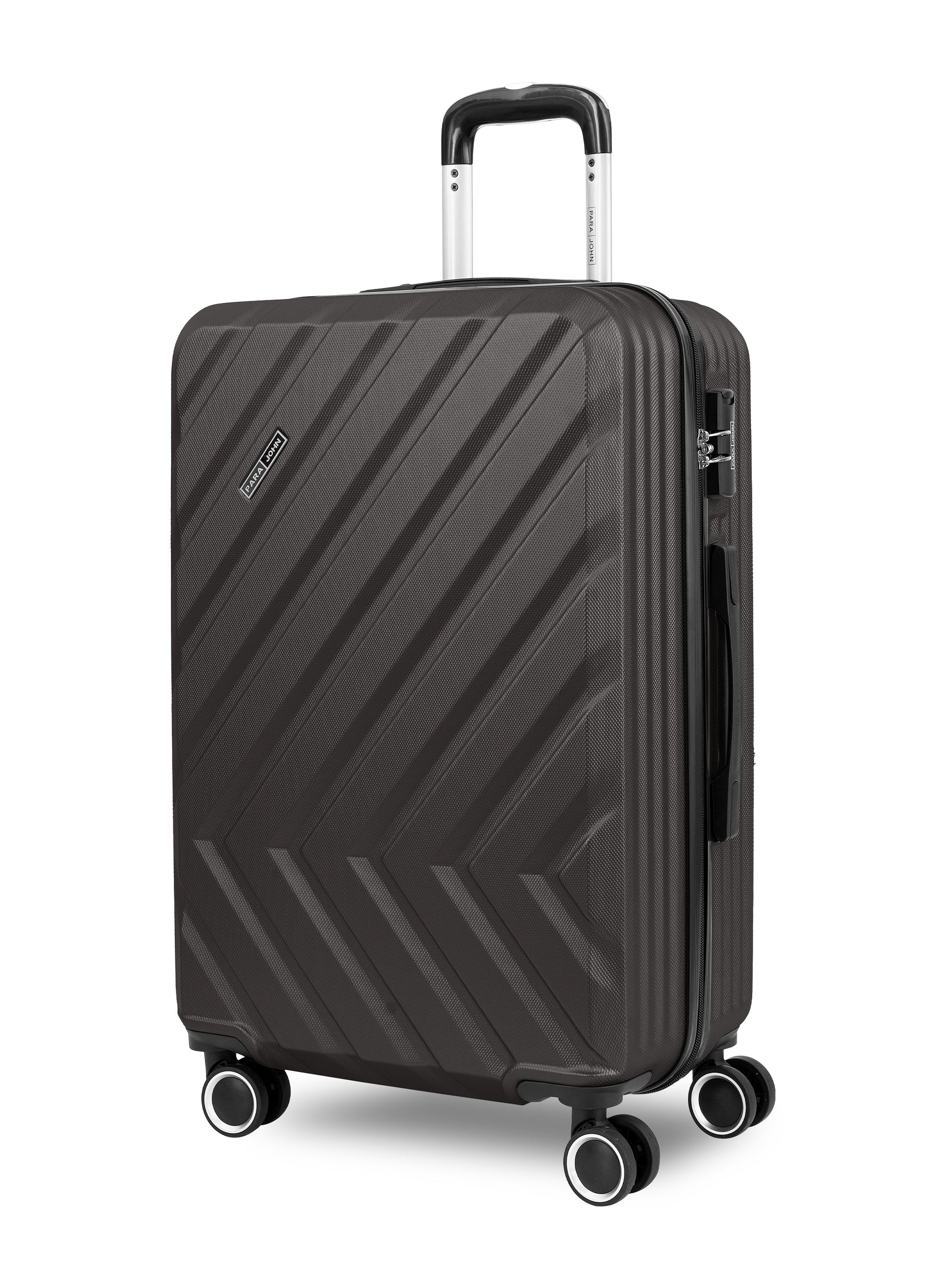 Chevron 28-Inch (Large) ABS Hard Case Checked-In Luggage Trolley Bag with 4 Spinner Wheels and Lock PARA JOHN