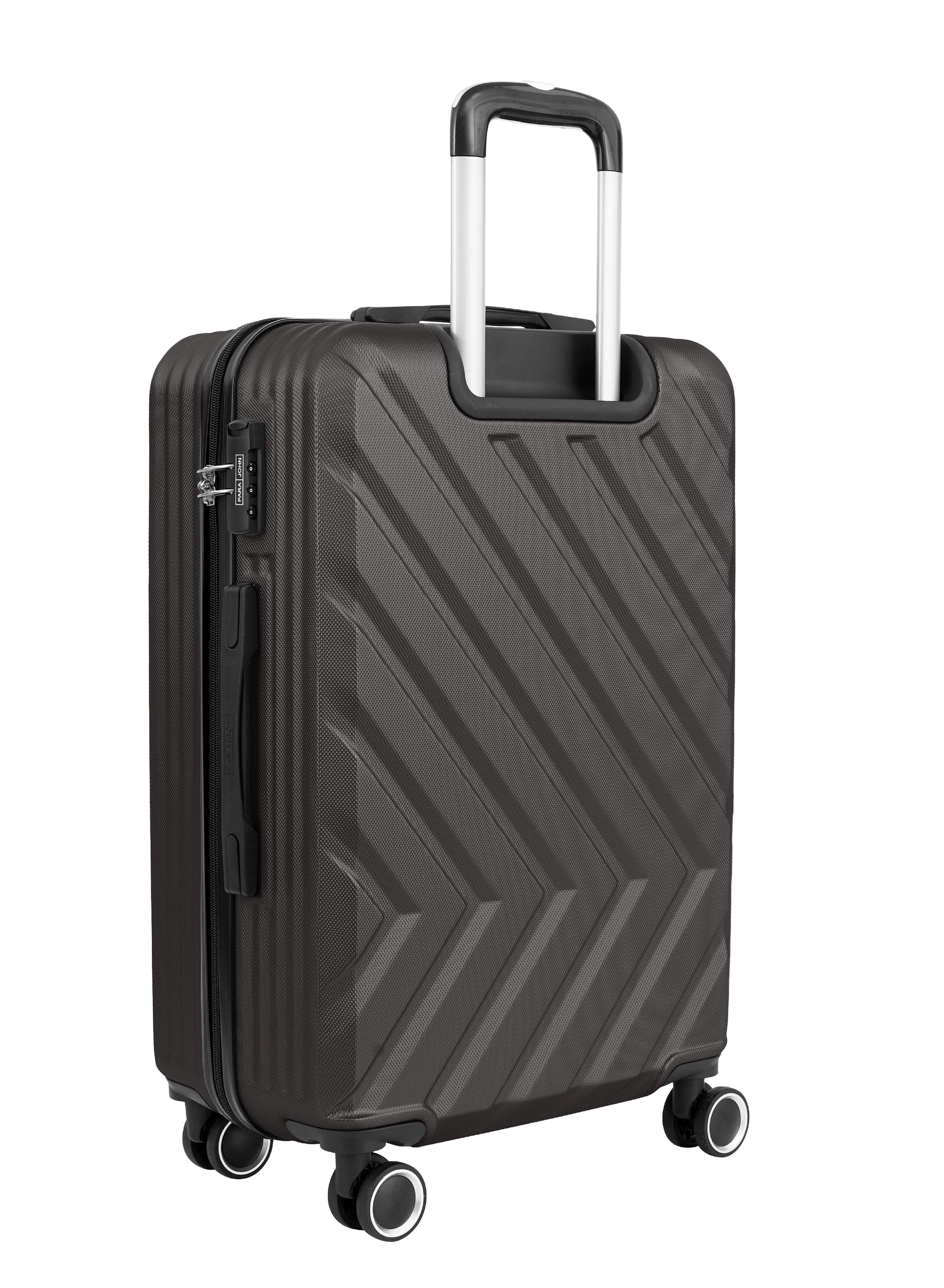 Chevron 20-Inch Cabin-Size (Small) ABS Hard Case Luggage Trolley Bag with 4 Spinner Wheels and Lock PARA JOHN
