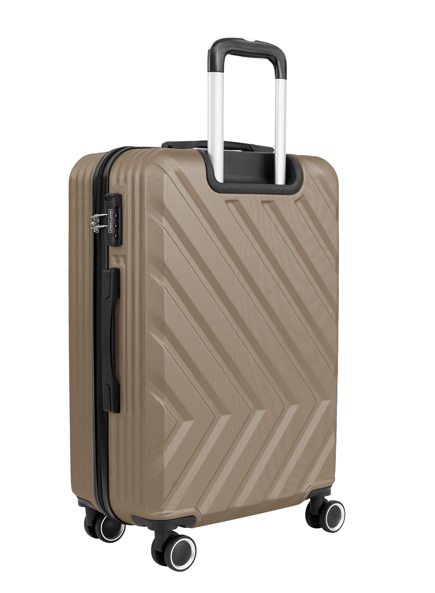 Chevron 20-Inch Cabin-Size (Small) ABS Hard Case Luggage Trolley Bag with 4 Spinner Wheels and Lock PARA JOHN