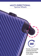Aurora Cabin-Size Small (20-Inch) ABS Hard Case Luggage Trolley Bag with 4 Spinner Wheels and Lock PARAJOHN SAUDI ARABIA