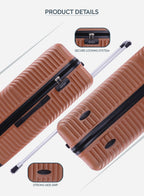 Aurora Cabin-Size Small (20-Inch) ABS Hard Case Luggage Trolley Bag with 4 Spinner Wheels and Lock PARAJOHN SAUDI ARABIA