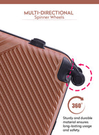Aurora Cabin-Size Small (20-Inch) ABS Hard Case Luggage Trolley Bag with 4 Spinner Wheels and Lock PARAJOHN SAUDI ARABIA