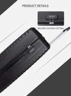 Spiral 20-Inch Cabin-Size (Small) ABS Hard Case Luggage Trolley Bag with 4 Spinner Wheels and Lock PARA JOHN