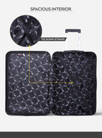 Spiral 20-Inch Cabin-Size (Small) ABS Hard Case Luggage Trolley Bag with 4 Spinner Wheels and Lock PARA JOHN