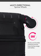 Spiral 20-Inch Cabin-Size (Small) ABS Hard Case Luggage Trolley Bag with 4 Spinner Wheels and Lock PARA JOHN