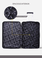 Spiral 20-Inch Cabin-Size (Small) ABS Hard Case Luggage Trolley Bag with 4 Spinner Wheels and Lock PARA JOHN