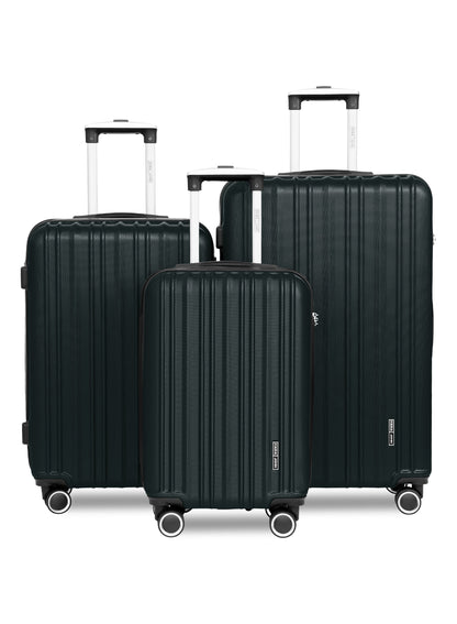 Para John Set of 3 ABS Hard Case Luggage Trolley Bag with 8 Spinner Wheels & Lock – (Small, Medium & Large) PARAJOHN UAE