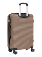 Para John Set of 3 ABS Hard Case Luggage Trolley Bags with 8 Spinner Wheels and Lock – Red (Small, Medium, Large) PARAJOHN UAE