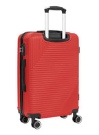 Para John Set of 3 ABS Hard Case Luggage Trolley Bags with 8 Spinner Wheels and Lock – Red (Small, Medium, Large) PARAJOHN UAE