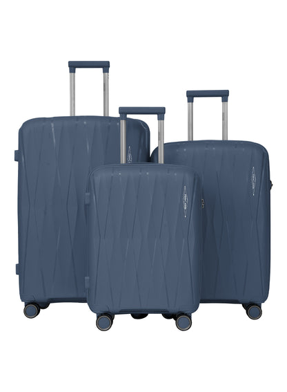 TRIACUT Series 3 Piece Premium Polypropylene Luggage Set PARAJOHN UAE