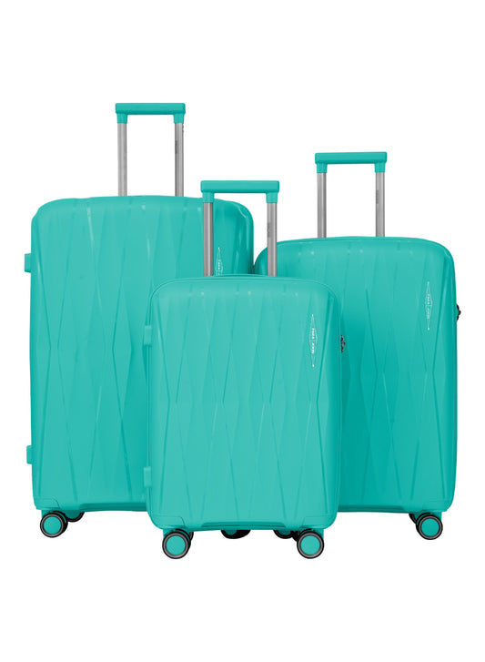 TRIACUT Series 3 Piece Premium Polypropylene Luggage Set PARAJOHN UAE
