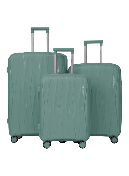 TRIACUT Series 3 Piece Premium Polypropylene Luggage Set PARAJOHN UAE