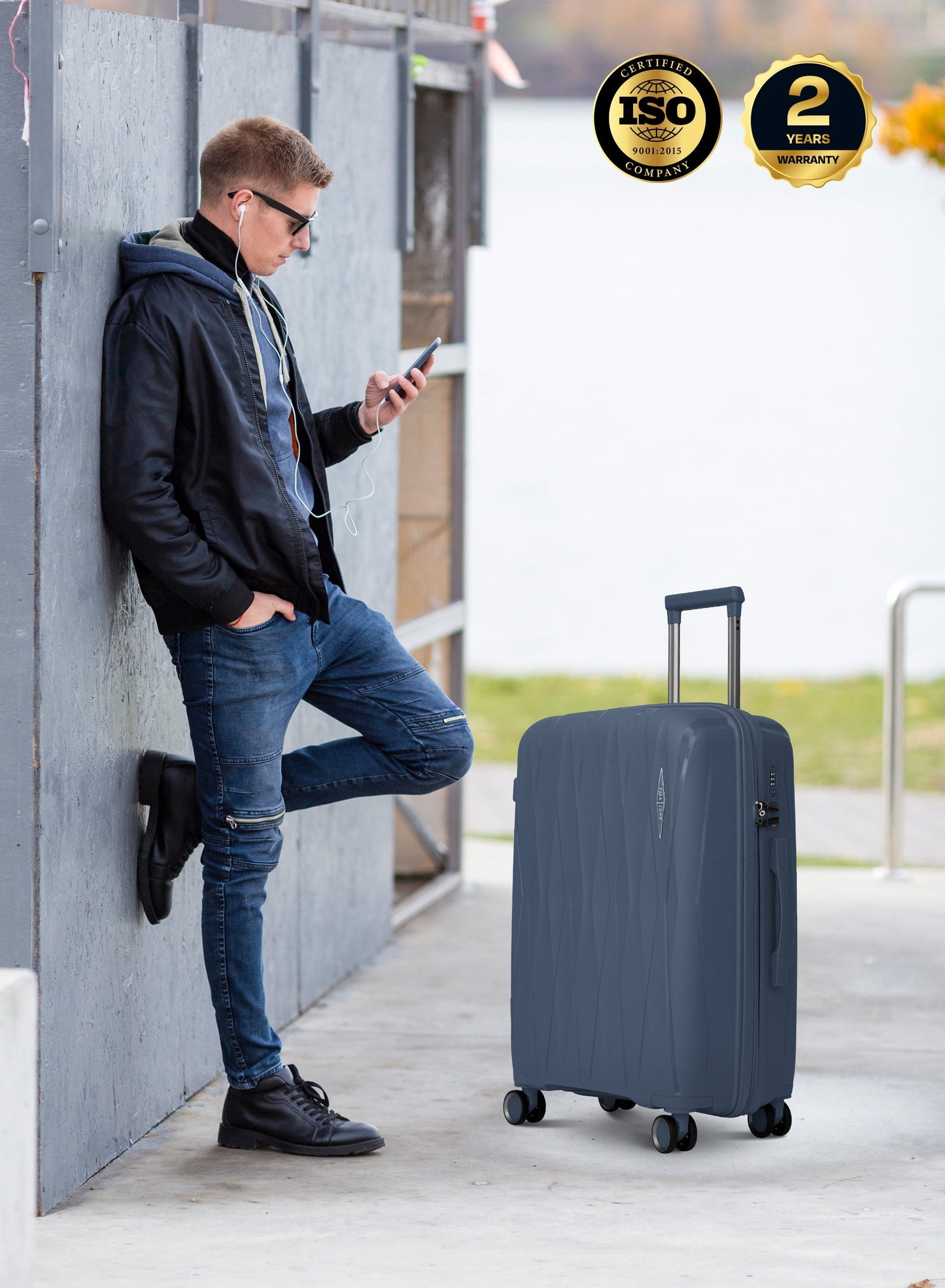 TRIACUT Series 3 Piece Premium Polypropylene Luggage Set PARAJOHN UAE