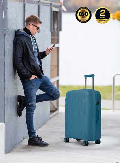 TRIACUT Series 3 Piece Premium Polypropylene Luggage Set PARAJOHN UAE