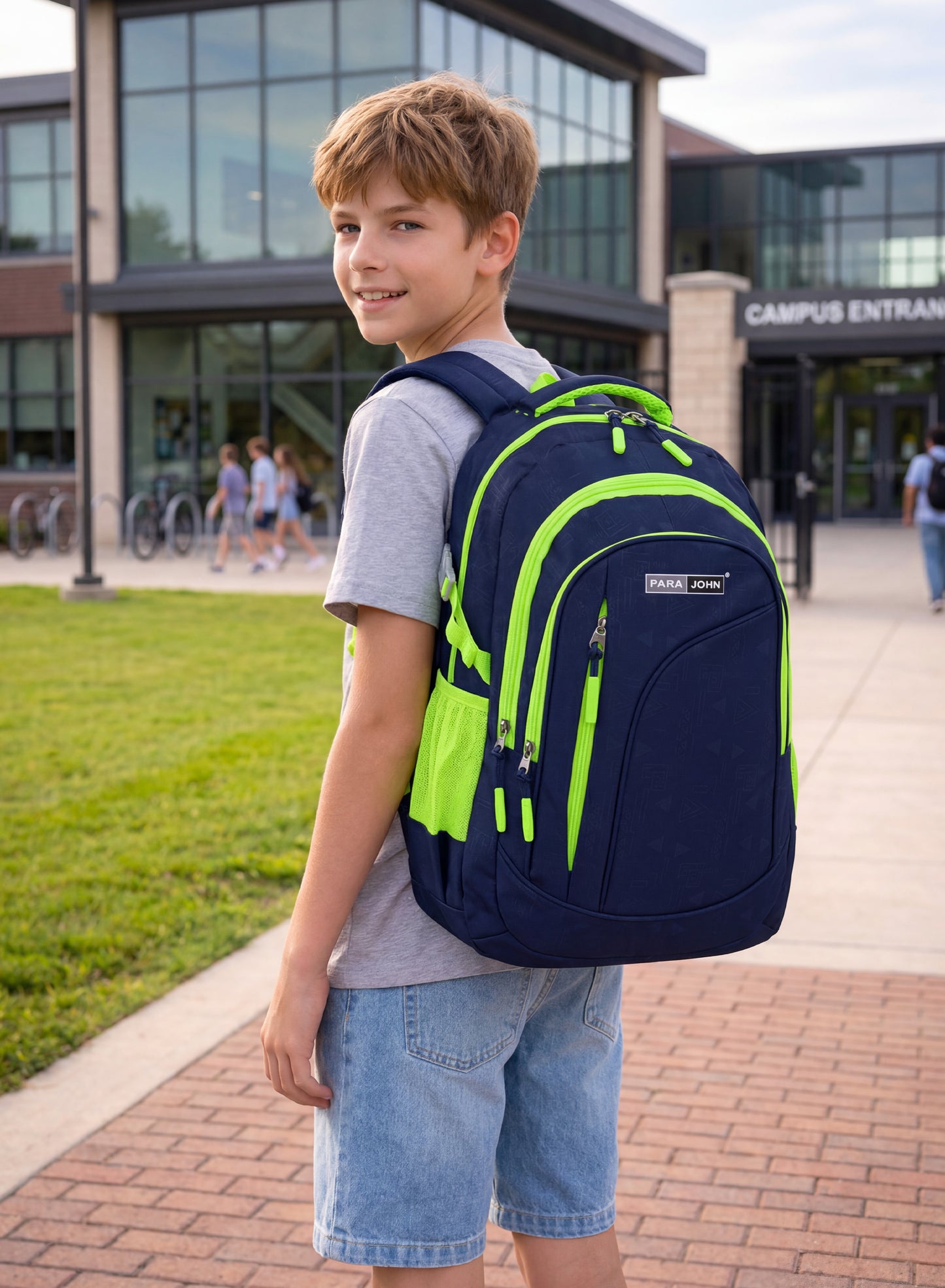 Parajohn School Backpack — Durable Everyday Carry | Multi-Compartment Polyester Design PARAJOHN SAUDI ARABIA
